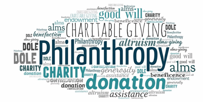 philanthropy word cloud