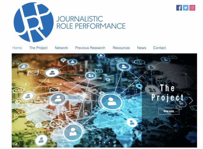 JRP-image image of JRP home page