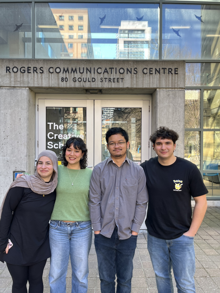 image of Reimagining the News students on the TMU campus